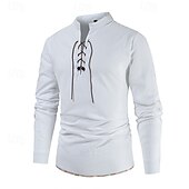 levne Topy-Retro Středověké Renesanční Tričko Pirát Viking Ranger Maškarní kostým Pánské Pirát Fantazie předvečer Všech svatých Karneval Mardi Gras Párty LARP Dospělé Tričko