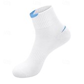 economico calzini da uomo-Per uomo 4 accoppiamenti Confezioni multiple Calzini Squadra di calcio Calzini da corsa Calzini casual Nero Blu Colore Color Block Da mare Sportivo Giornaliero Di base Medio spessore Primavera Autunno