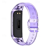 baratos Pulseiras de relógio Samsung-Pulseiras de Relógio para Samsung Galaxy Fit 2 SM-R220 Silicone Substituição Alça Ajustável Pulseira Esportiva Pulseira