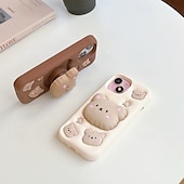 Недорогие Чехлы для iPhone-телефон Кейс для Назначение айфон 16 айфон 16 про айфон 16 про макс айфон 15 iPhone 15 Pro Max iPhone 14 Pro Max iPhone 13 12 Pro Max Кейс на заднюю панель со стендом Защита от удара Ретро Силикон