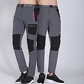preiswerte Unterteile-Damen Wanderhose Wanderhosen Patchwork Sommer Außen Regular Fit Windundurchlässig Atmungsaktiv Schnelltrocknend Leichtgewichtig Unten Weiß Dunkelgrau Elastan Jagd Angeln Klettern M L XL XXL