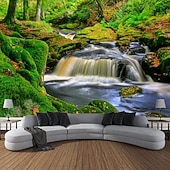 olcso táj kárpit-természet vízesés függő gobelin fal művészet nagy kárpit falfestmény dekoráció fénykép háttér takaró függöny otthon hálószoba nappali dekoráció