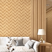 cheap Solid Color Wallpaper-1 Roll Imitation Grass Cloth Wallpaper Woven Bamboo Rattan Wall Covering Hotel Restaurant Store Wall Decoration Ceiling Non Self-Adhesive 950x53cm/374x20.87inch