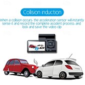 ieftine DVR Auto-A7 1080p Model nou / Fără fir / cu cameră spate DVR auto 170 Grade Unghi larg 2 inch IPS Dash Cam cu WIFI / Vedere nocturnă / Detector de Mișcare 4 LED-uri cu infraroșu Înregistrator auto