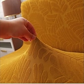 billiga Sofföverdrag-jacquard futon överdrag bäddsoffa överdrag enfärgad utan armstöd bäddsoffa överdrag hög elastisk hopfällbar möbel skyddsöverdrag