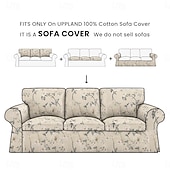 baratos Cobertura de Sofa-Capa de Sofá 100% Algodão Floral Almofadada