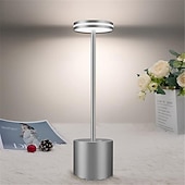 economico Lampade da tavolo-lampada da scrivania retrò in alluminio ricaricabile tramite usb - luce notturna da tavolo con controllo touch 1 pz
