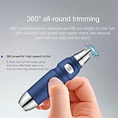 お買い得  脱毛器・シェーバー-ポータブル電動耳鼻トリマー鼻毛トリマー男性女性脱毛シェービングカミソリ眉毛トリマーひげシェーバー