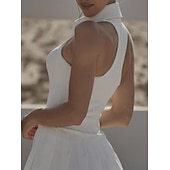 abordables Tennis &amp; pickleball-débardeur polo sans manches col V