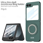 お買い得  サムスン用ケース-電話 ケース 用途 サムスンのギャラクシー Z Flip 3 バックカバー スタンド付き 耐衝撃 レトロ風 強化ガラス PC
