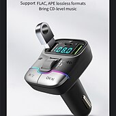 levne Bluetooth sady do auta / handsfree-nabíječka do auta dual usb chytré rychlé nabíječky s nabíjecím kabelem bluetooth 5.0 fm vysílač mp3 přehrávač