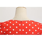 cheap Dresses-Elegant Classical 1950s Dress Polka Dot A-Line Women&#039;s Valentine&#039;s Day Event / Party Date Tea Party Adults&#039; Dress Spring &amp; Summer