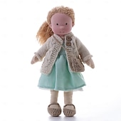 preiswerte Puppen-Waldorfpuppe, Künstlerpuppe, handgefertigt, Mini-Wickelpuppe, DIY-Puppe, Geschenk