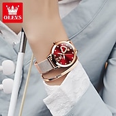 Χαμηλού Κόστους Ρολόγια Quartz-OLEVS Γυναικεία Χαλαζίας Μοντέρνα Καθημερινό Ρολόι Ρολόι Καρπού Φωτίζει ΑΔΙΑΒΡΟΧΟ Διακοσμητικό Ανοξείδωτο Ατσάλι Παρακολουθήστε