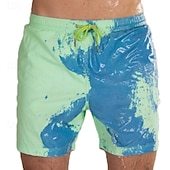 baratos calção de banho boxer masculino-Homens Calção Justo de Natação Shorts de Natação Bermuda de Surf Roupa de banho Com Cordão Com bolsos Natação Surfe Praia Esportes Aquáticos Tintura Tie Dye Verão Primavera