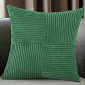 economico Tendenze cuscini-morbidi cuscini decorativi in velluto a coste a punto croce con decorazioni rustiche bohémien, morbide custodie quadrate per divano letto