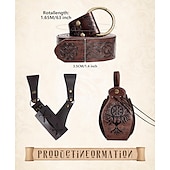 abordables Tenues-Rétro Vintage Médiéval Renaissance Pantalon Costume de cosplay Tenues Ren Faire Homme Viking Fantaisie Halloween Carnaval Mascarade Carnaval Performance LARP Adulte Chemise Pantalon Ceinture