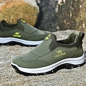abordables Baskets-chaussures de randonnée à enfiler pour hommes – baskets d&#039;extérieur durables avec semelle antidérapante, conception légère et tissu respirant pour le trail et le camping