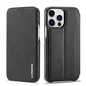 economico Cover per iPhone-Custodia per telefono per iPhone 16 Pro Max Plus iPhone 15 Pro Max Plus iPhone 14 13 12 11 Pro Max Plus Mini Cover flip con slot per schede anti-caduta retrò TPU pelle PU