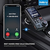 Недорогие Bluetooth гарнитуры для авто-bt93 автомобильный комплект громкой связи bluetooth 5.0 трансмистер fm qc3.0 быстрая зарядка беспроводной автомобильный mp3-плеер bluetooth автомобильный трансмитер fm