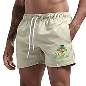 cheap Men&#039;s Boxer Swim Trunks-Men&#039;s Swim Trunks Swim Shorts Board Shorts Bathing Suit Drawstring Mesh Lining with Pockets Swimming Surfing Beach Water Sports Printed Summer Spring