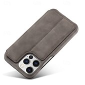 economico Cover per iPhone-Custodia per telefono per iPhone 16 Pro Max Plus iPhone 15 Pro Max Plus iPhone 14 13 12 11 Pro Max Plus Mini Cover flip con slot per schede anti-caduta retrò TPU pelle PU