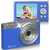 abordables Caméras d&#039;action-Caméscope vidéo numérique 4K 50MP Écran IPS 2,88 pouces Mise au point automatique Zoom 16x Anti-tremblement Détection du visage Capture du sourire