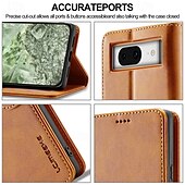 levne Ostatní pouzdra-telefon Carcasă Pro Google Pixel 9 Pro Pixel 9 Pro XL Pixel 8 Pro Pixel 8 Pixel 9 Pixel 7 Pixel 7 Pro Pixel 6 Pixel 6 Pro Flip Cover se stojánkem Magnetické Slot pro kartu Retro TPU PU kůže
