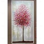 cheap Floral/Botanical Paintings-Mintura Handmade Abstract Tree Oil Paintings On Canvas Wall Art Decoration Modern Texture Flowers Picture For Home Decor Rolled Frameless Unstretched Painting