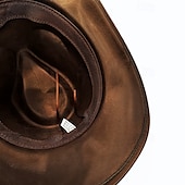 billige Hatter til herrer-Herre Solhatt Cowboyhatt Fedora Trilby-hatt Svart Kamel Ull Gammeldags stil Mote 18. århundre delstaten Texas Daglig Temafest Ensfarget / vanlig farge Solkrem Cosplay