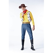 levne Pánské kostýmy-Příběh hraček Dřevnatý Cosplay kostým Halloween rekvizity Maškarní Anime předvečer Všech svatých Filmové kostýmy for Pánské Dospívající Dospělé Vánoce předvečer Všech svatých Nový rok