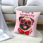 abordables Housse de coussin de vacances-Housse de coussin décoratif pour mariage en gnomes 1PC Housse de coussin carrée douce Housse de coussin pour chambre salon canapé fauteuil