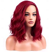 abordables Perruques Synthétiques Sans Bonnet-perruques pour femmes perruque courte bouclée ondulée filles perruque de cheveux synthétiques résistants à la chaleur pour une fête cosplay ou un usage quotidien