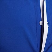 preiswerte Button-Down-Hemden für Herren-Herren Hemd Oberhemd Knopfhemd Farbblock Hochzeit Party Schwarz Weiß Marineblau Blau Langarm Kargen Frühling &amp; Herbst Bekleidung