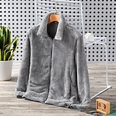 abordables Chaquetas acolchadas-Mujer Chaqueta para senderismo Invierno Al aire libre Mantiene abrigado Resistente al Viento Chaquetas de Lana Chaqueta cortavientos Viaje Rosa Claro Negro Blanco Rosa Gris claro