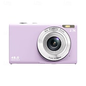 お買い得  アクションカメラ-デジタルカメラ 4k ビデオブログカメラ 48MP デジタルズーム ポータブル ポイントアンドシュート デジカメ 32GB/64GB/128GB メモリカード付属