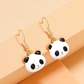abordables Pendientes-Mujer Pendiente Lujoso Alegría Elegante Lujo Aretes Joyas Blanco Para Fiesta