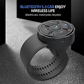 お買い得  車載エレクトロニクス-車のステアリングホイール、自転車のハンドル、ワイヤレス音楽コントローラー、携帯電話アクセサリー、ハンズフリー操作用のユニバーサルワイヤレスリモコン