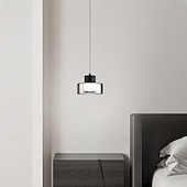 economico Luci a sospensione-lampada a sospensione moderna in alluminio e ferro di lusso, lampada a sospensione per soggiorno, camera da letto, sala da pranzo, isola della cucina, piccola lampada a sospensione a led con paralume