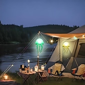 abordables Lampes de table-Lampe méduse colorée - tentacules rotatives, veilleuse à commande tactile, lampe de bureau amusante portable avec mode veille, parfaite pour le salon, le camping en plein air, la chambre et la décoration intérieure