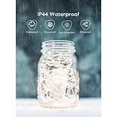 cheap Solar String Lights-10m Solar String Lights 370 LEDs with 13 Keys Remote - Warm, Cool White &amp; Blue Firecracker Lights for Holiday Party
