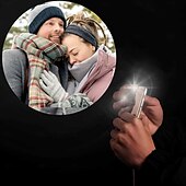 cheap For Women-Personalized Projection Bracelet Custom Best Gift for Mom - Photo Bracelet with Embedded Projection Stone, Available in Silver and Rose Gold, Romantic Wedding Gift