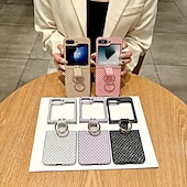 Χαμηλού Κόστους Samsung Θήκη-τηλέφωνο tok Για Samsung Galaxy Z Flip 6 Z Flip 5 Z Flip 4 Πίσω Κάλυμμα Δαχτυλίδι πόρπη Ανθεκτική σε πτώσεις Ρετρό PC