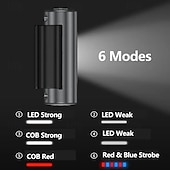 cheap Head Lights-Rechargeable LED Safety Light - High Visibility Magnetic Clip-On Hat Flashlight for Night Running Walking &amp; Hiking