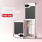 お買い得  サムスン用ケース-サムスン ギャラクシー Z フリップ 6 Z フリップ 5 Z フリップ 4 Z フリップ 3 用フォンケース ショックプルーフ プレーティング