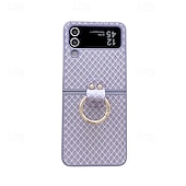 Χαμηλού Κόστους Samsung Θήκη-τηλέφωνο tok Για Samsung Galaxy Z Flip 6 Z Flip 5 Z Flip 4 Πίσω Κάλυμμα Δαχτυλίδι πόρπη Ανθεκτική σε πτώσεις Ρετρό PC