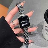 זול להקות Apple Watch-סולו לופ מותאם ל רצועת השעון של Apple Watch 38 מ&quot;מ 40 מ&quot;מ 41 מ&quot;מ 42 מ&quot;מ 44 מ&quot;מ 45 מ&quot;מ 49 מ&quot;מ נשים סגסוגת רצועת שעון חלופית ל iwatch Ultra 2 Series 9 8 7 SE 6 5 4 3 2 1