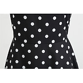 cheap Dresses-Elegant Classical 1950s Dress Polka Dot A-Line Women&#039;s Valentine&#039;s Day Event / Party Date Tea Party Adults&#039; Dress Spring &amp; Summer