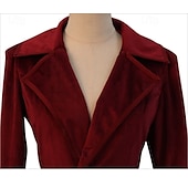 cheap Tops-Retro Vintage Punk &amp; Gothic Steampunk Coat Plague Doctor Solid Color Women&#039;s Christmas Halloween Carnival Party Adults&#039; Coat
