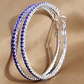 abordables Pendientes-Mujer Pendiente Lujoso Alegría Tropical Elegante Aretes Joyas Negro / Blanco / Azul Para Fiesta